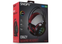 Snopy SN-GX7 CRAZY Siyah USB Ledli Mikrofonlu Oyuncu Kulaklığı - 1